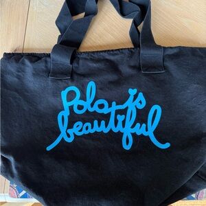 Polo is beautiful black tote bag